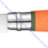 Нож Opinel серии Specialists EXPLORE №12 клинок 10см, нерж. сталь, пластик, свисток, огниво, стропорез, оранж/серый ,  001974