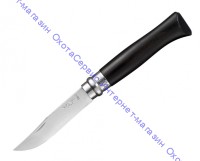 Нож Opinel серии Tradition Luxury №08, клинок 8,5см, нерж.сталь, зеркальная полировка, рукоять-эбен, 001352