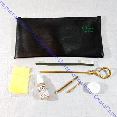 Винтовочный набор для чистки в сумке J.Dewey .30 Caliber Rifle Cleaning Kit. Model, 24-LBK30