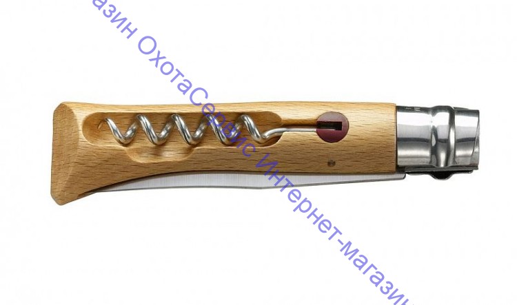 Нож Opinel серии Specialists for Foodies №10 со штопором, клинок 10см, нерж. сталь, рукоять-бук,  001410