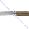 Нож Opinel серии Tradition Luxury №08, клинок 8,5см, нерж.сталь, рукоять-орех, карт.коробка, 002022