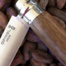 Нож Opinel серии Tradition Luxury №08, клинок 8,5см, нерж.сталь, рукоять-орех, карт.коробка, 002022