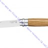 Нож Opinel серии Tradition Luxury №08, клинок 8,5см, нерж.сталь, рукоять-олива, карт.коробка, 002020