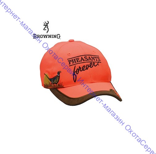 Оранжевая кепка Browning Pheasants Forever Embroidery cap blaze, 308126011