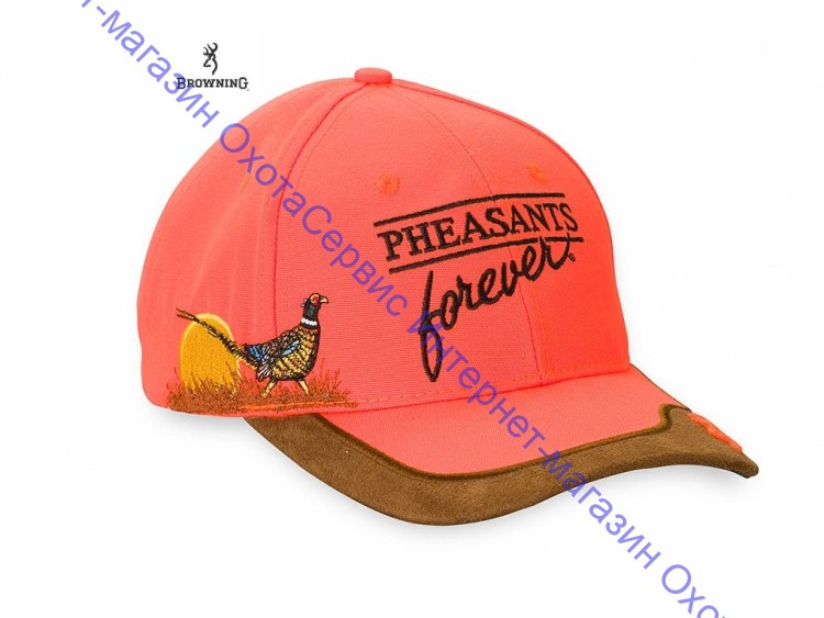 Оранжевая кепка Browning Pheasants Forever Embroidery cap blaze, 308126011