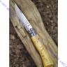 Нож Opinel серии Tradition Nature №07, клинок 8см, нерж.сталь, рукоять-самшит, рис.-листья, 001551