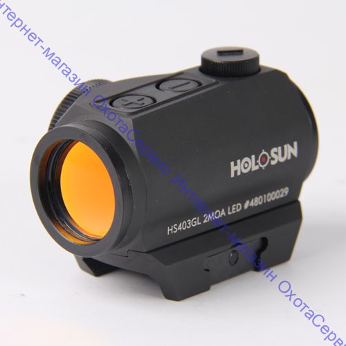 Коллиматор Holosun Micro точка 2MOA, 12 подсв., +кронштейн, внешн.бат., HS403GL