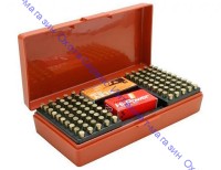 Коробочка-кейс с крышкой фирмы MTM для патронов калибров 22 LR, 17 HMR. SB-200-32