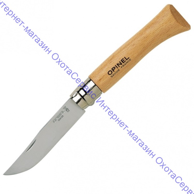 Нож Opinel серии Tradition №07, клинок 8см, нерж.сталь, рукоять-бук, 000693