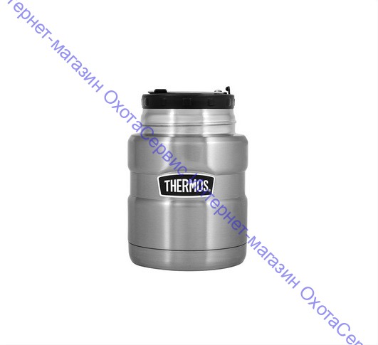 Термос для еды THERMOS KING SK-3000 0,47L, складная ложка, стальной, 655332