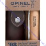 Нож Opinel серии Tradition №08, клинок 8,5см, нерж.сталь, рукоять-бук, чехол, 001089