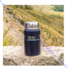 Термос для еды THERMOS KING SK-3020 0.71L, складная ложка из нержавеющей стали, чёрный, 918093