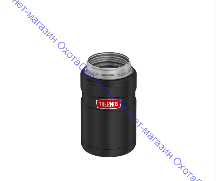 Термос для еды THERMOS KING SK-3020 RCMB 0.71L, складная ложка из нержавеющей стали, чёрный, 375810