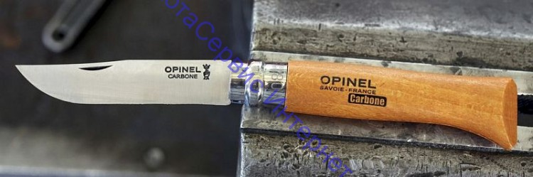 Нож Opinel серии Tradition №08, клинок 8,5см, углеродистая сталь, рукоять-бук, чехол, футляр, 000815