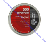 Пульки Geco SUPERPOINT 4,5мм, 0,5г (500 шт./бан.), RWSSPEx