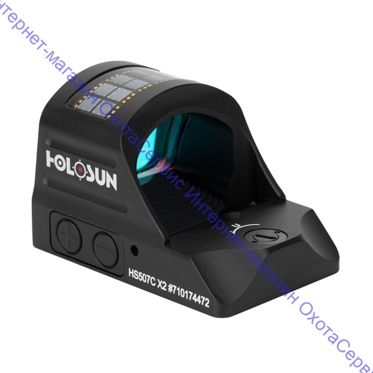 Коллиматор Holosun OpenReflex micro открытый, солн.бат., точка/круг/круг-точка 2/32МОА, подсв.12(+NV), без кронштейна, HS507C X2