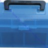 Коробочка-кейс Deluxe Flip-Top с крышкой на 50 патронов фирмы MTM (USA), синяя, H50-RM-24