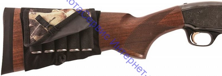 ALLEN чехол-патронташ на приклад закрытый для гладкоствольного оружия под 5 патронов, камуфляж Mossy Oak, 2059