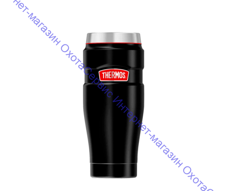 Термос для напитков (термокружка) THERMOS KING SK-1005 RCMB 0.47L, нержавеющая сталь, клапан, крышка-пробка, цвет чёрный, 374905