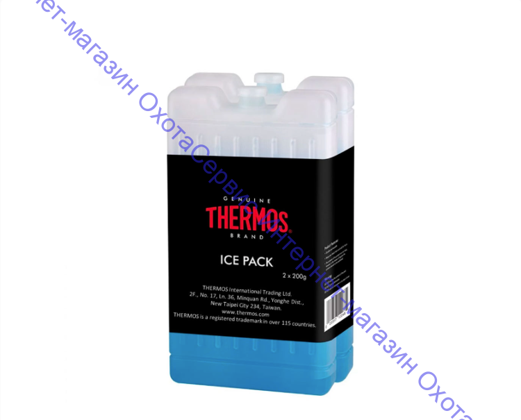 Аккумулятор холода (хладоэлемент) THERMOS Ice Pack, комплект 2*200ml, размеры (ДШВ) см: 8.0х2.2х15.0, масса 400г, 399809