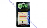 HiViz мушка FlashPoint для гладкоствольных ружей, набор 8 волокон (красн.+желт.) + планка и винты, FP1001