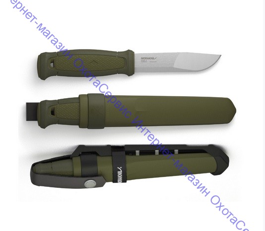 Нож Morakniv Kansbol, с мультикреплением Multi-Mount, универсальный/охотничий, нержавеющая сталь, клинок 109мм, зелёный, 12645